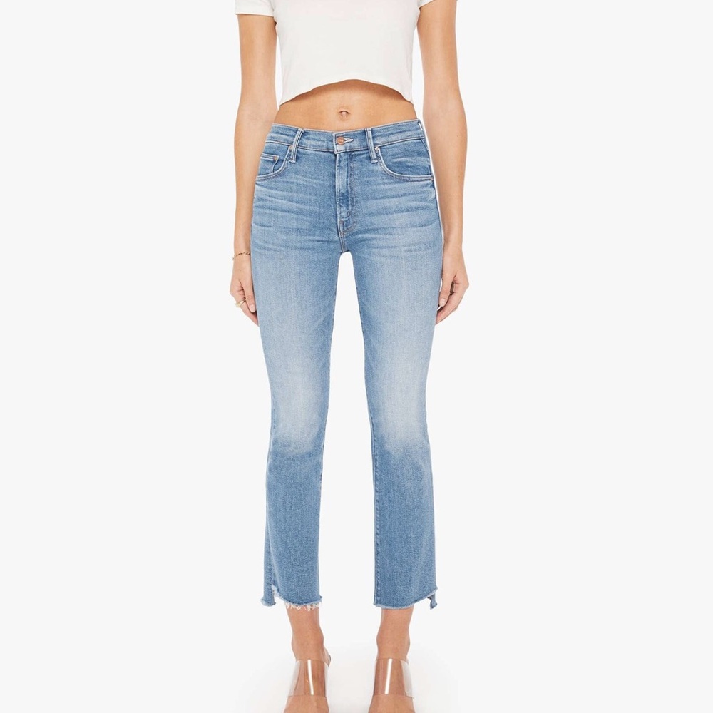 MOTHER The Brother Straight Leg Ankle Jeans in Even The Hippies Get The Blues 23